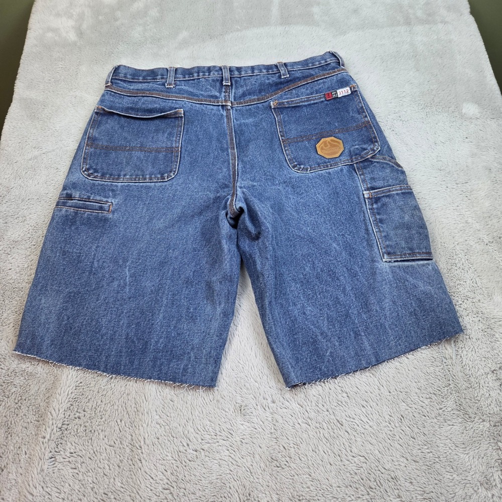 Walls FR Denim Carpenter Shorts Men 36 Flame Resistant Utility "CUSTOM" Cut Offs - Picture 13 of 13